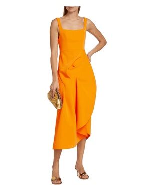 acler arahura midi dress Acler Arahura Floral-Print Off-Shoulder Midi Dress